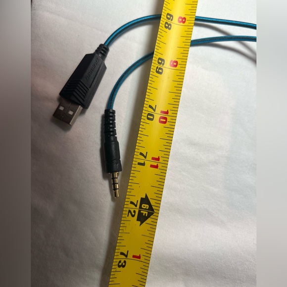 Black and Blue Bengo Gaming Headset Noise Cancelling Over Ear with Mic - Picture 3 of 7